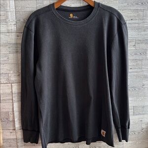 Carhartt Force Thermal Base Layer Shirt‎ distressed Size XXL Tall waffle